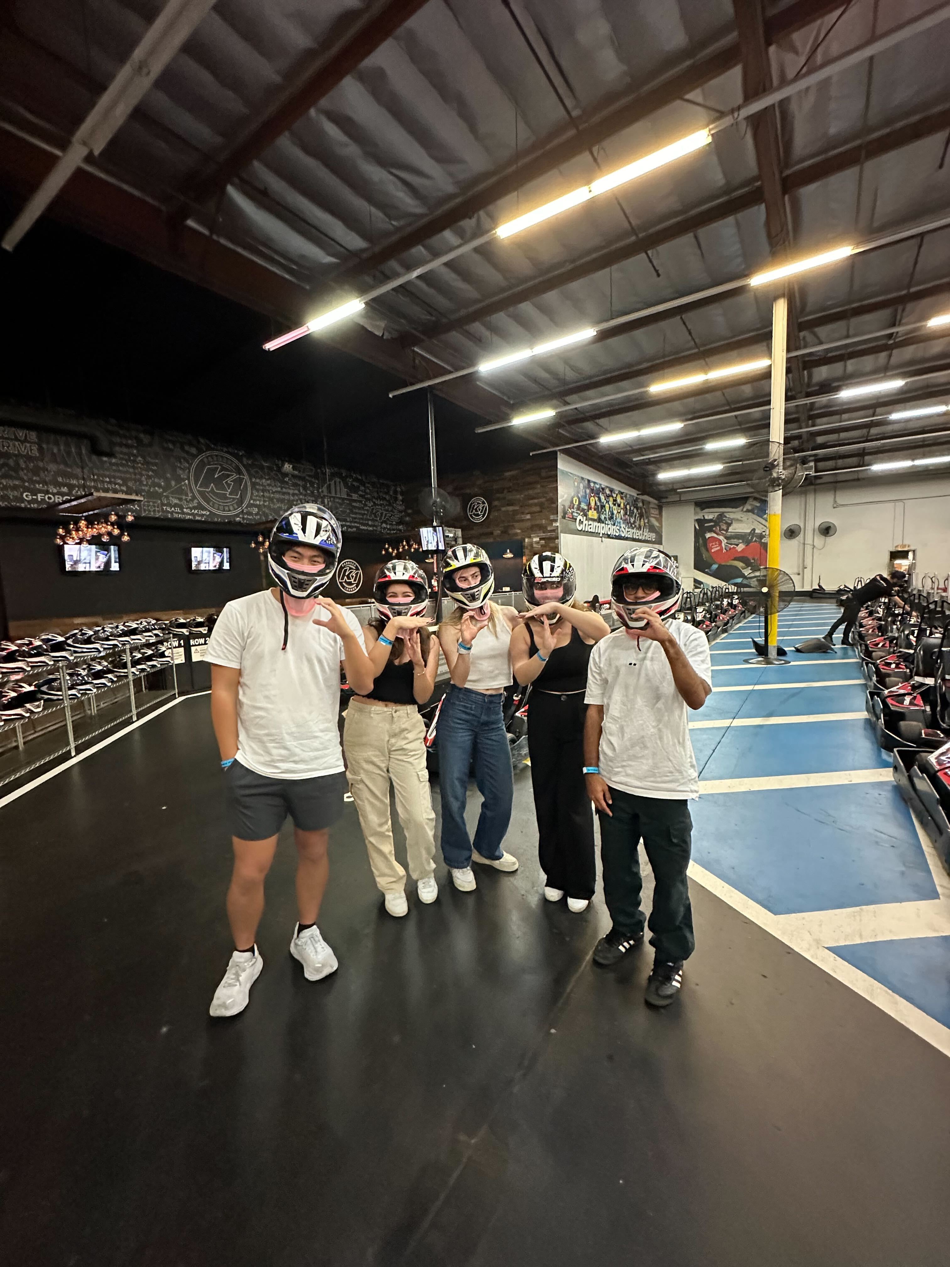 CTC members going go-karting