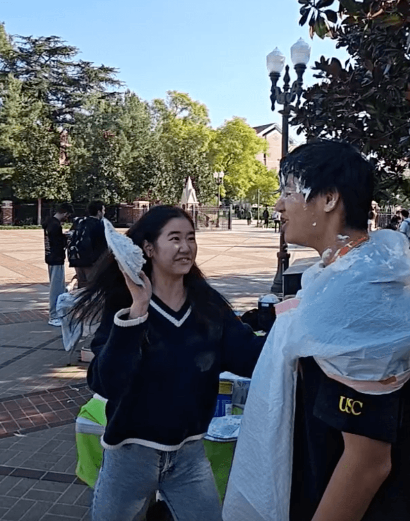 CTC Members pieing each other (for a good cause)